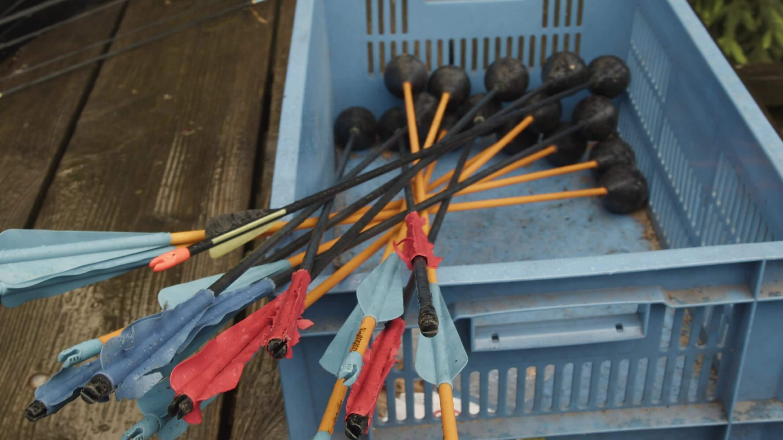 Handboogschieten en gps mountainbike