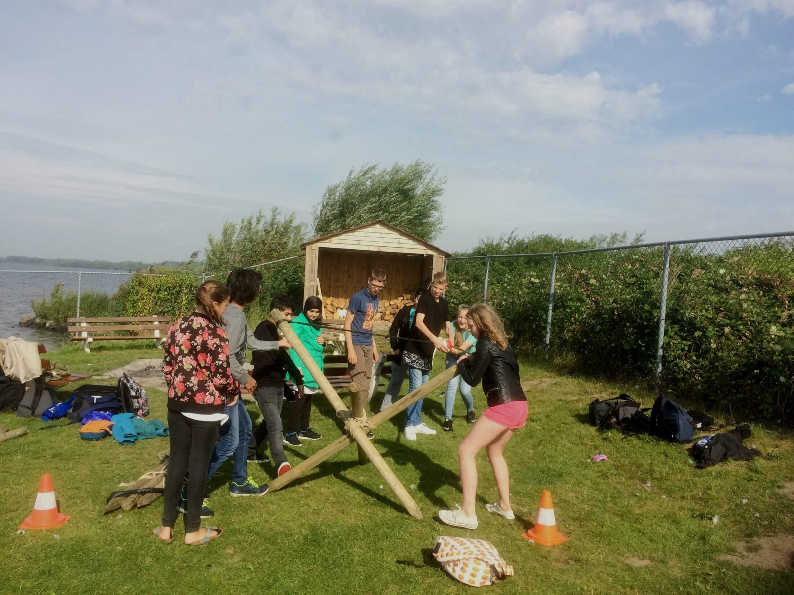 foto van een expeditie robinson spel