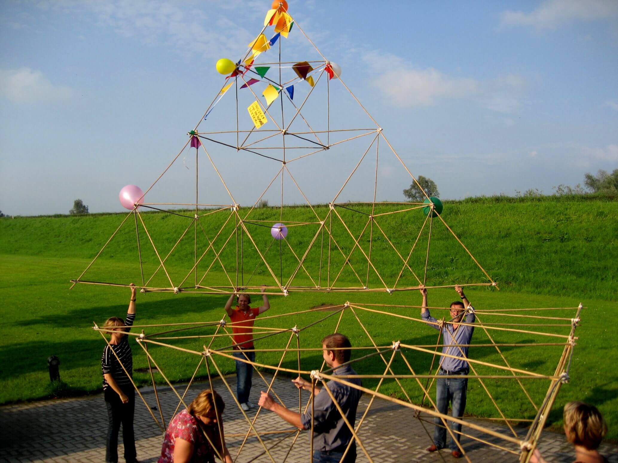 foto van bamboestieken